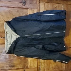 ❤ Black women's/men's jacket, reversible, size medium.